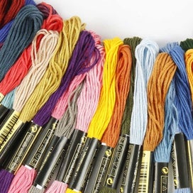 Listing 8 of 9 for 447/200/120/100 Colors Cotton DMC Cross Floss Stitch Thread Embroidery Sewing Sk