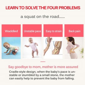 Listing 4 of 11 for Baby Walking Harness Adjustable Toddler Walking Assistant Hand Held Sta