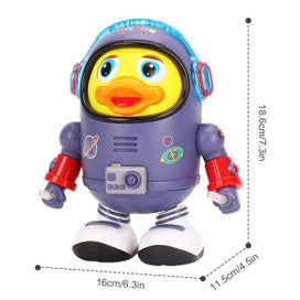 Listing 2 of 9 for Dancing Duck Toy w/Cool Light Sound Effects Walking Space Duck Toy Batt
