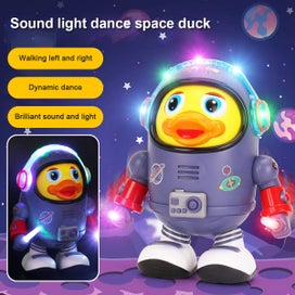 Listing 3 of 9 for Dancing Duck Toy w/Cool Light Sound Effects Walking Space Duck Toy Batt