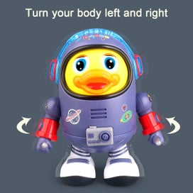 Listing 6 of 9 for Dancing Duck Toy w/Cool Light Sound Effects Walking Space Duck Toy Batt