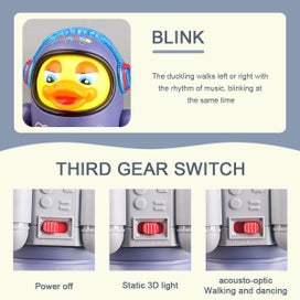 Listing 9 of 9 for Dancing Duck Toy w/Cool Light Sound Effects Walking Space Duck Toy Batt