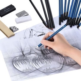 Listing 9 of 11 for 32Pcs Drawing Sketch Set Charcoal cil Eraser Art Craft ing Sketching Ki