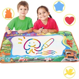Listing 3 of 10 for Water Drawing Mat, Kid's Drawing Reusable Hanging Doodle Mat, Ideal Edu