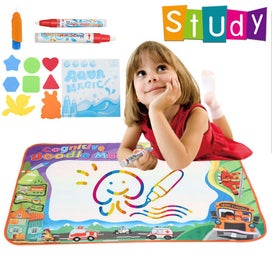 Listing 4 of 10 for Water Drawing Mat, Kid's Drawing Reusable Hanging Doodle Mat, Ideal Edu