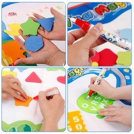 Listing 7 of 10 for Water Drawing Mat, Kid's Drawing Reusable Hanging Doodle Mat, Ideal Edu