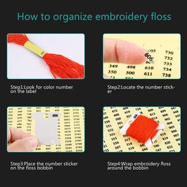 Listing 5 of 9 for 1Set Embroidery Floss Organizer Tools with 36 Removable Compartments In