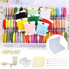 Listing 8 of 9 for 1Set Embroidery Floss Organizer Tools with 36 Removable Compartments In