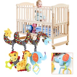 Listing 2 of 11 for Hanging Toys for Car Seat Crib Mobile, Infant Baby Spiral Plush Toys fo