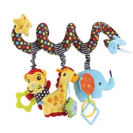 Listing 4 of 11 for Hanging Toys for Car Seat Crib Mobile, Infant Baby Spiral Plush Toys fo