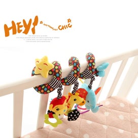 Listing 9 of 11 for Hanging Toys for Car Seat Crib Mobile, Infant Baby Spiral Plush Toys fo