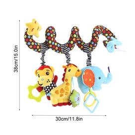 Listing 11 of 11 for Hanging Toys for Car Seat Crib Mobile, Infant Baby Spiral Plush Toys fo