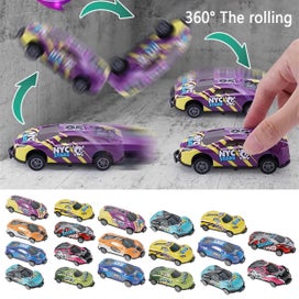 Listing 2 of 7 for Pull Back Vehicles,5 Pcs Stunt Toy Car, Jumping Stunt Car Toy, Mini 360