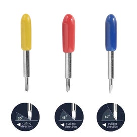 Listing 4 of 11 for 30,45,60 Degree Cutting Blades - 50 Pcs Replacement Blades for Cricut E