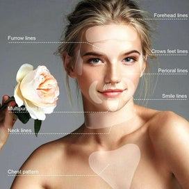 Listing 6 of 9 for 18Pcs Reusable Silicone Wrinkle Removal Stickers Anti-wrinkle Face Neck