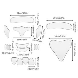 Listing 8 of 9 for 18Pcs Reusable Silicone Wrinkle Removal Stickers Anti-wrinkle Face Neck