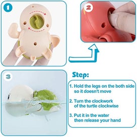 Listing 8 of 8 for 3pcs Baby Bath Toys, Cute Swimming Turtle Toys for Boys Girls,Grasping/