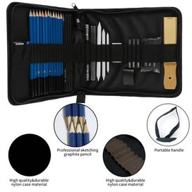 Listing 5 of 11 for 33PCS Professional Artist Pencils Set Drawing Sketching Colouring Art K