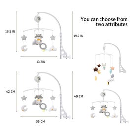 Listing 2 of 10 for Crib Mobile Music Bed Bell Animal Hanging Ornament with Hanging Rotatin