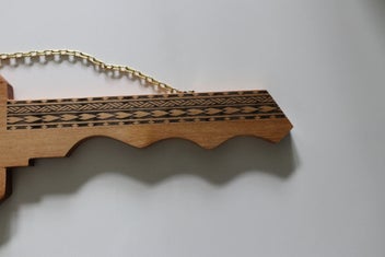 Listing 4 of 9 for 21st Key Samoan Emblem Key in NZ Rimu Wood