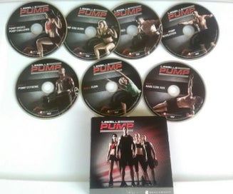 Listing 2 of 2 for Brand New LesMills PUMP 7-Disc Fitness DVD Set