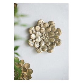 Listing 3 of 4 for Rembrandt Succulent Wall Plaque - Gold (SE2392)