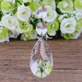 Listing 5 of 5 for (24pcs) 38mm Teardrop Crystal Pendants Crystal Glass Chandelier Prism Suncatcher