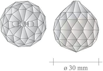 Listing 4 of 5 for Crystal Ball 30 Mm 5 Pieces Lead Crystal Rainbow Crystal Crystal Balls For Hangi