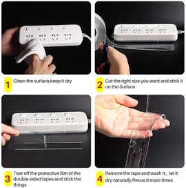 Listing 3 of 4 for Removable&traceless Adhesive Nano Gel Tape, Washable Strong Adsorption Double Si