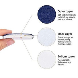 Listing 2 of 5 for 10 Pack Blue Ultra-soft Makeup Foundation Sponge Air Cushion Powder Puff For App
