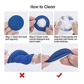 Listing 5 of 5 for 10 Pack Blue Ultra-soft Makeup Foundation Sponge Air Cushion Powder Puff For App