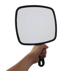Listing 3 of 5 for Hand Held Mirror Salon Barbers Hairdressers Paddle Mirror With Handleblack