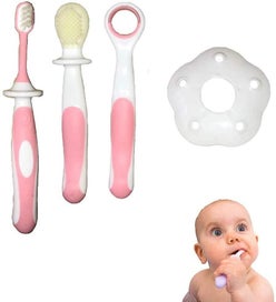 Listing 4 of 4 for Bilibaby 4pcs Set Baby Tongue Cleaner/safety Guard+scraper Newborn+soft Bristle