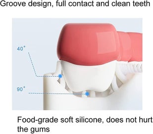 Listing 2 of 2 for 2 Packs U-shaped Kids Toothbrush, Soft Manual Training Toothbrush For Kids 6-12