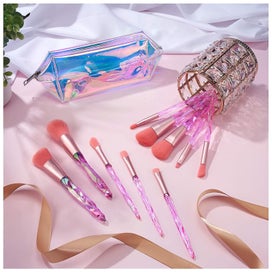 Listing 2 of 3 for Makeup Brushes, Makeup Brushes Pink Set With Diamond-shaped Handle,pink Brushes