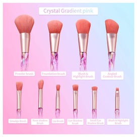 Listing 3 of 3 for Makeup Brushes, Makeup Brushes Pink Set With Diamond-shaped Handle,pink Brushes