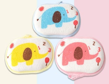 Listing 5 of 5 for 3PCS Baby Bath Sponge Foam Scrubber Sponge For Bathing, Shower Scrubber