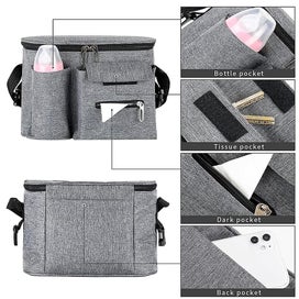 Listing 3 of 3 for Universal Stroller Organizer Large Capacity, Baby Stroller Organizer Waterproof