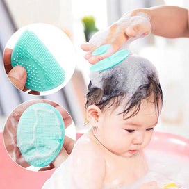 Listing 4 of 5 for Baby Cradle Cap Brush, Baby Bath Brush, Silicone Baby Cradle Cap Brush - Exfolia