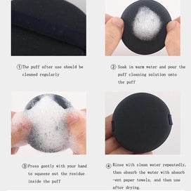 Listing 4 of 5 for Powder Puff For Foundation, Air Cushion Portable Round Makeup Sponges With Air C