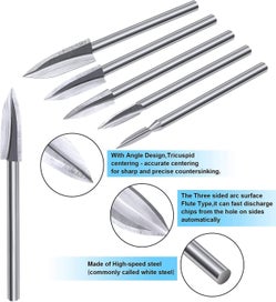 Listing 3 of 5 for 10 Pices D'accessoires De Forage De Sculpture Et De Gravure Sur Bois Foret De Gr