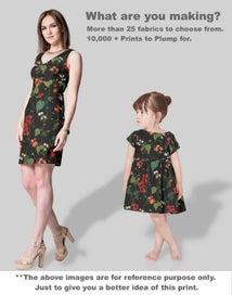 Listing 5 of 5 for Soimoi Floral Print, Poly Taffeta Fabric, Decor Sewing Fabric by The Yard 56