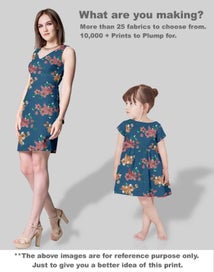 Listing 5 of 5 for Soimoi Floral Print, Poly Taffeta Fabric, Decor Sewing Fabric by The Yard 56