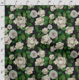Listing 3 of 5 for Soimoi Floral Print, Poly Taffeta Fabric, Decor Sewing Fabric by The Yard 56