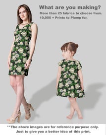 Listing 5 of 5 for Soimoi Floral Print, Poly Taffeta Fabric, Decor Sewing Fabric by The Yard 56