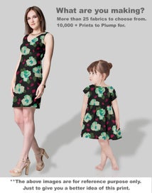 Listing 5 of 5 for Soimoi Floral Print, Poly Taffeta Fabric, Decor Sewing Fabric by The Yard 56