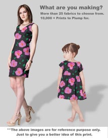 Listing 5 of 5 for Soimoi Floral Print, Poly Taffeta Fabric, Decor Sewing Fabric by The Yard 56