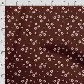 Listing 3 of 5 for Soimoi Floral Print, Poly Taffeta Fabric, Decor Sewing Fabric by The Yard 56