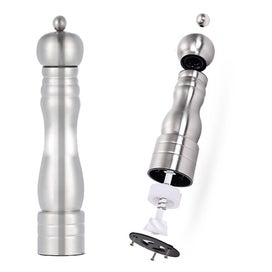 Listing 3 of 5 for 2-piece Stainless Steel Salt And Pepper Mill Set With Ceramic Adjustable Grinder