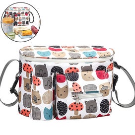 Listing 2 of 5 for Bran Stroller Organizer With Isolated Beverage Owner/cup Holder Stroller Bag Bug
